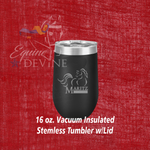Load image into Gallery viewer, 16 oz. Stainless Steel Polar Camel Stemless Tumblers
