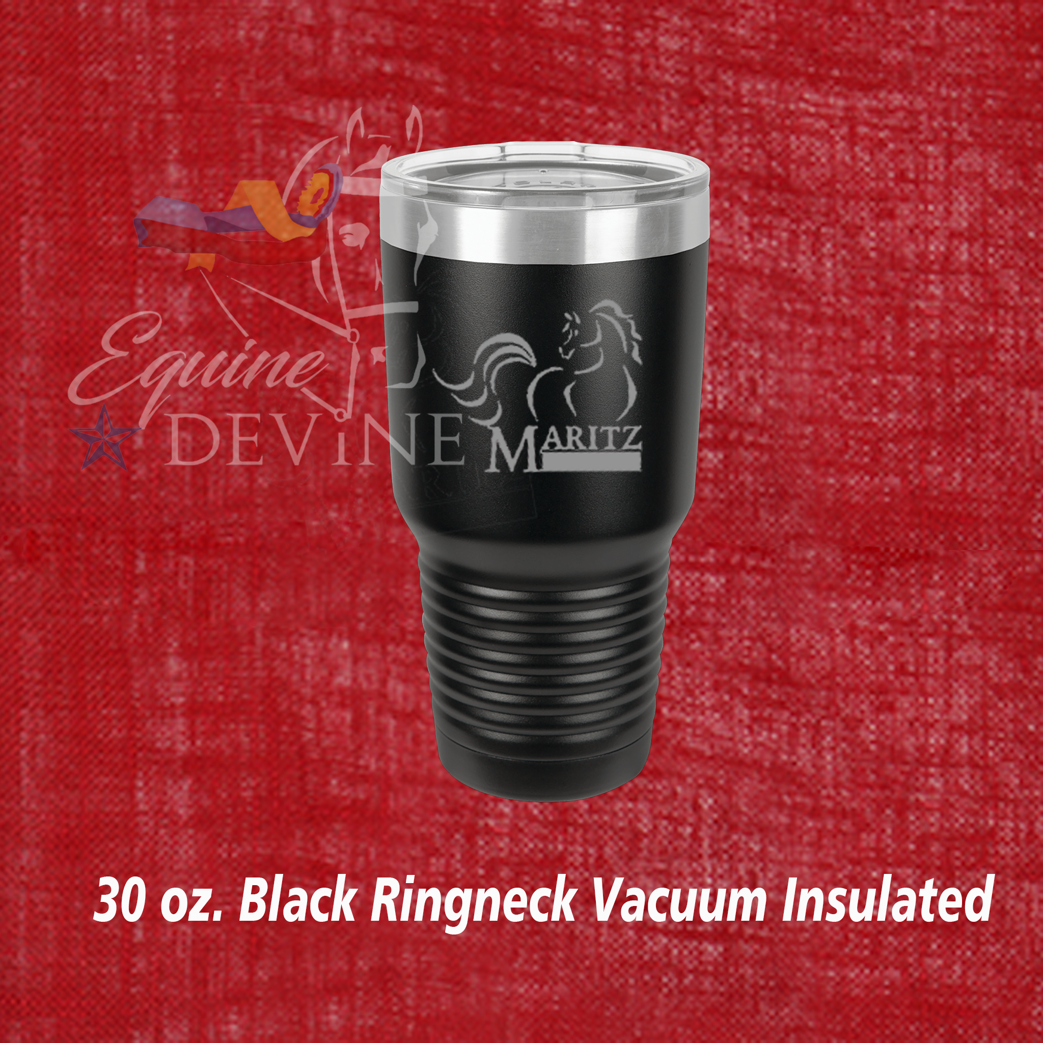 30 oz. Black Ringneck Vacuum Insulated
