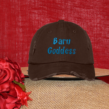 Barn Goddess Distressed Ball Cap