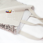 Load image into Gallery viewer, SEQUIN LINEN TOTE BAGS
