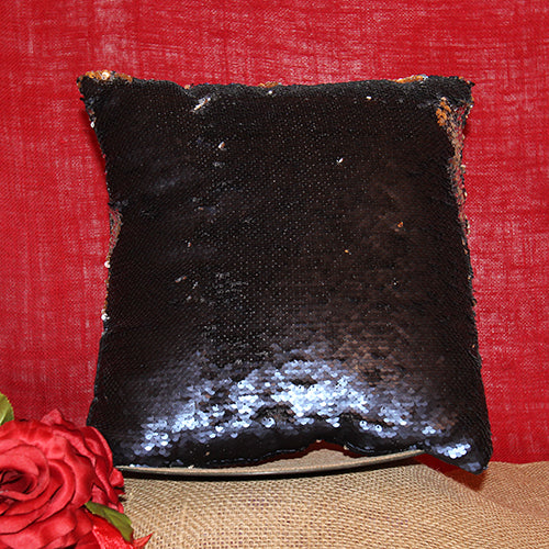 14" Sequin Pillow Cover with Logo or Photograph